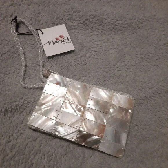 MOD by Design Handbags - MOD by Design Change Purse MOP & Beadwork Wristlet.
